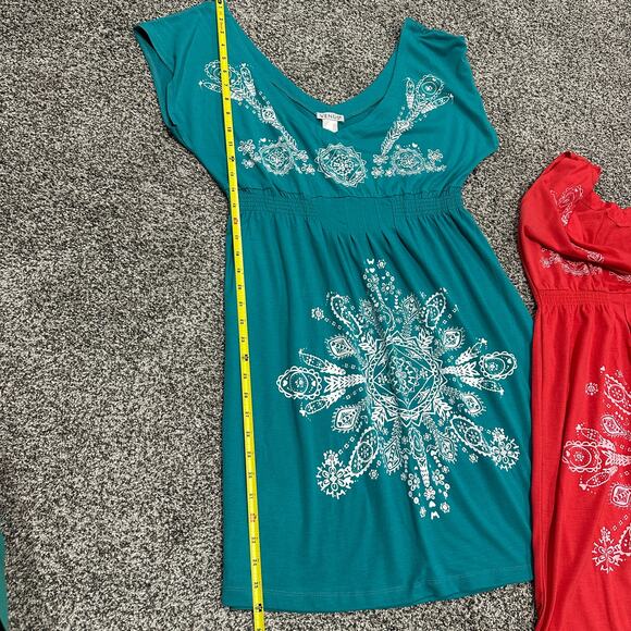 Lot of 3 VENUS Women's Paisley Design Summer Dresses - Size Large - Picture 11 of 12